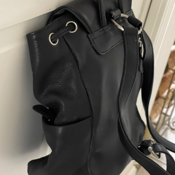 Leather Co by Liz Claiborne Black Backpack - Picture 6 of 9